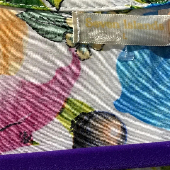 Long Floral Maxi Dress  by Seven Island - Size Large - Picture 5 of 11